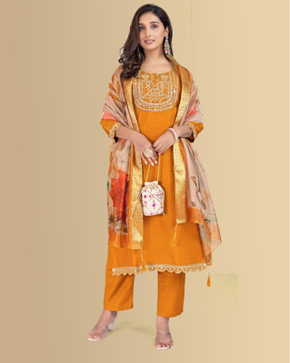 Shyam Fashion Women Kurti Pant Attached Dupatta Set