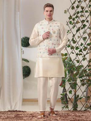 PRO ETHIC Men Kurta Pant Ethnic Jacket Set