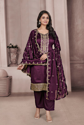 PANJURLI Women Kurta Pant Dupatta Set