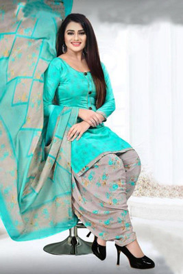 SIMPLYETHNIC Crepe Printed Salwar Suit Material