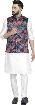 B BEN Men Kurta Pyjama Ethnic Jacket Set
