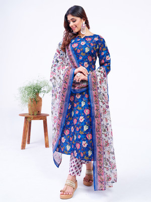 SPAREN CREATION Printed Kurta, Trouser/Pant & Dupatta Set