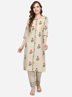 OM SAI LACE Women Kurta Pant Set