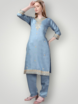 Shrivatsam Women Kurta Pyjama Set
