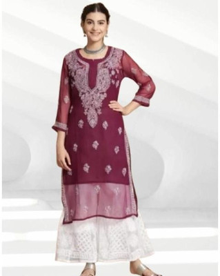 HOC's Women Kurta Sharara Dupatta Set