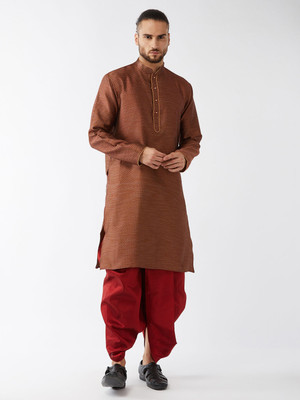 VASTRAMAY Men Kurta Dhoti Set