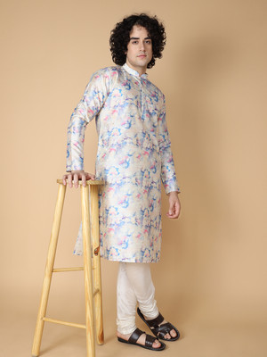 Namaskar Men Kurta Churidar Set