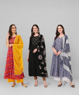 THE FAB FACTORY Women Kurta Dupatta Set