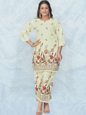 EverEthnic Women Kurta Pant Set