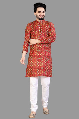 CELLUX Men Kurta Pyjama Set