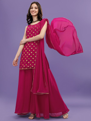 advance enterprise Women Kurta Sharara Dupatta Set