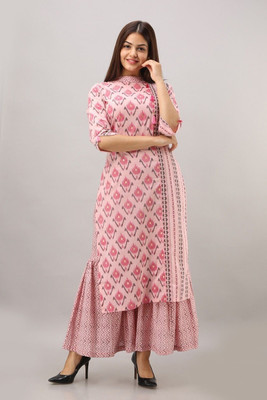 FABRIC FITOOR Women Kurta Palazzo Set