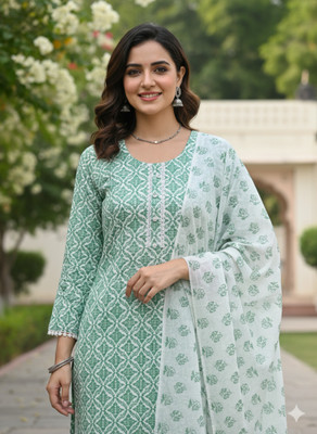 HouseOfCommon Women Kurti Pant Dupatta Set