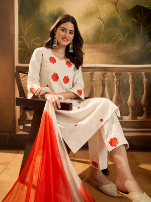 Youthnic Women Kurta Pant Dupatta Set