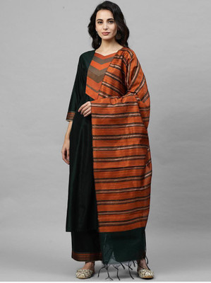 AnAdhTex Self Design Kurta, Palazzo & Dupatta Set