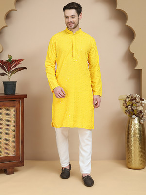 Jompers Men Kurta Pyjama Set