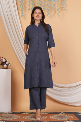 YKCFASHION Women Kurti Palazzo Set