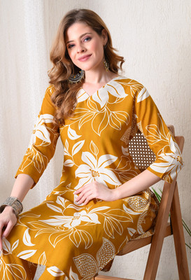 KHUHA Women Kurti Pant Set