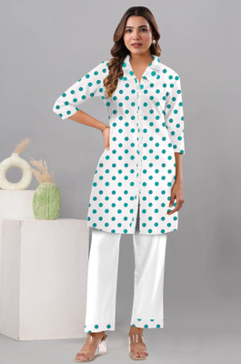 afifa collectionns Women Kurti Pant Set