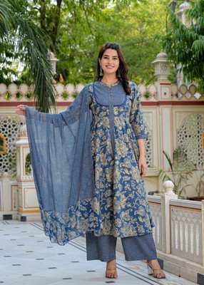 Yash Gallery Women Kurta Pant Dupatta Set