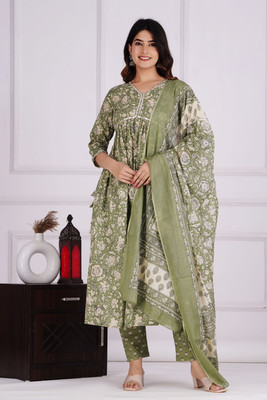 Hariyali Women Kurta Pant Dupatta Set
