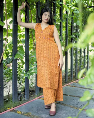 PEELOANE Women Kurta Pant Set