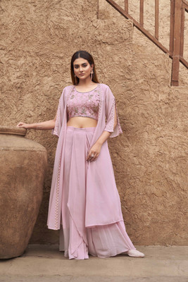 Tikhi Imli Women Ethnic Top Skirt Dupatta Set