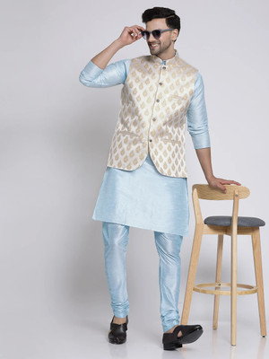 TS Lifestyle Men Kurta Pyjama Ethnic Jacket Set