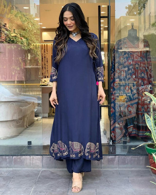 JIKRA JAIPUR Women Kurta Pant Set