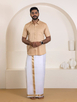 Ramraj Cotton Men Shirt Dhoti Set