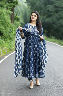PILUDI Women Kurta Pant Dupatta Set