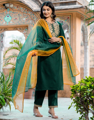 Divastri Women Kurta Pant Dupatta Set