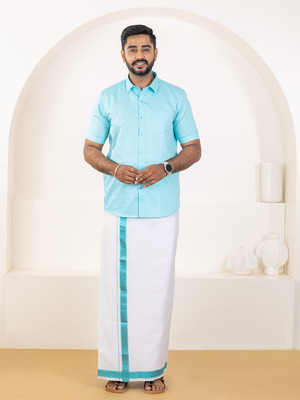 Ramraj Cotton Men Shirt Dhoti Set