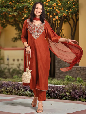 Gosriki Women Kurta Pant Dupatta Set