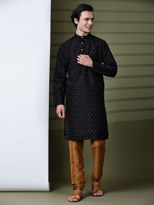 SKAVIJ Men Kurta Pyjama Set