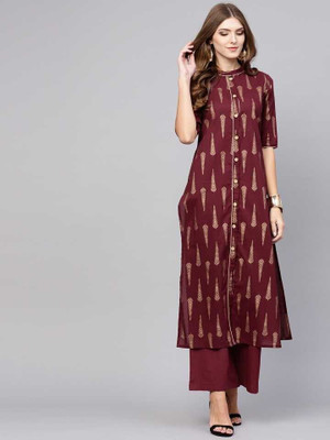 Lamba Creations Women Kurta Palazzo Set