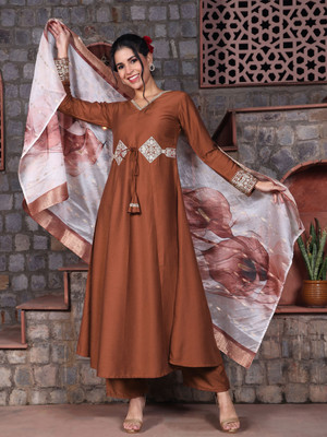 Youthnic Women Kurta Palazzo Dupatta Set