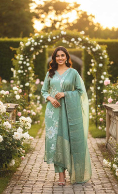 Hiti Creations Women Kurta Pant Dupatta Set