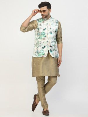 TS Lifestyle Men Kurta Churidar Ethnic Jacket Set