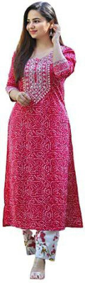 TM textile Women Kurti Pant Set