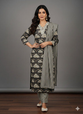 SAI DRESSES Women Kurta Pant Attached Dupatta Set