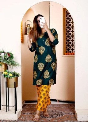 Aravli Creation Women Kurta Palazzo Set
