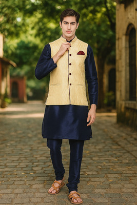 MAG Men Kurta Ethnic Jacket Set