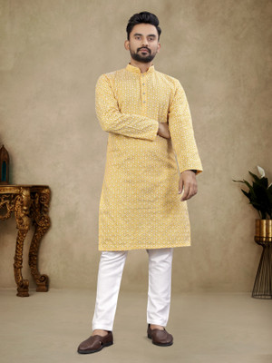 AKSHAT CREATION Men Kurta Pyjama Set