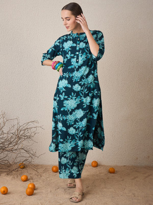 Indo Era Women Kurta Palazzo Set