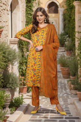 AHIKA Women Kurta Pant Dupatta Set
