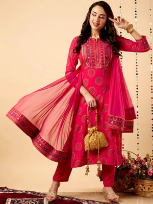 ASHISH PRINT Women Kurti Pant Dupatta Set