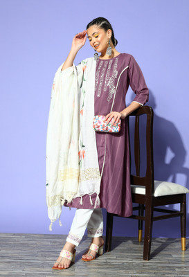 SheWill Women Kurta Pant Dupatta Set