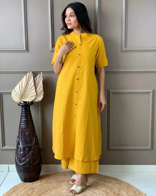 bgcrafts Women Kurta Palazzo Set