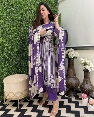 Aaghnya Fashion Women Kurta Pant Dupatta Set
